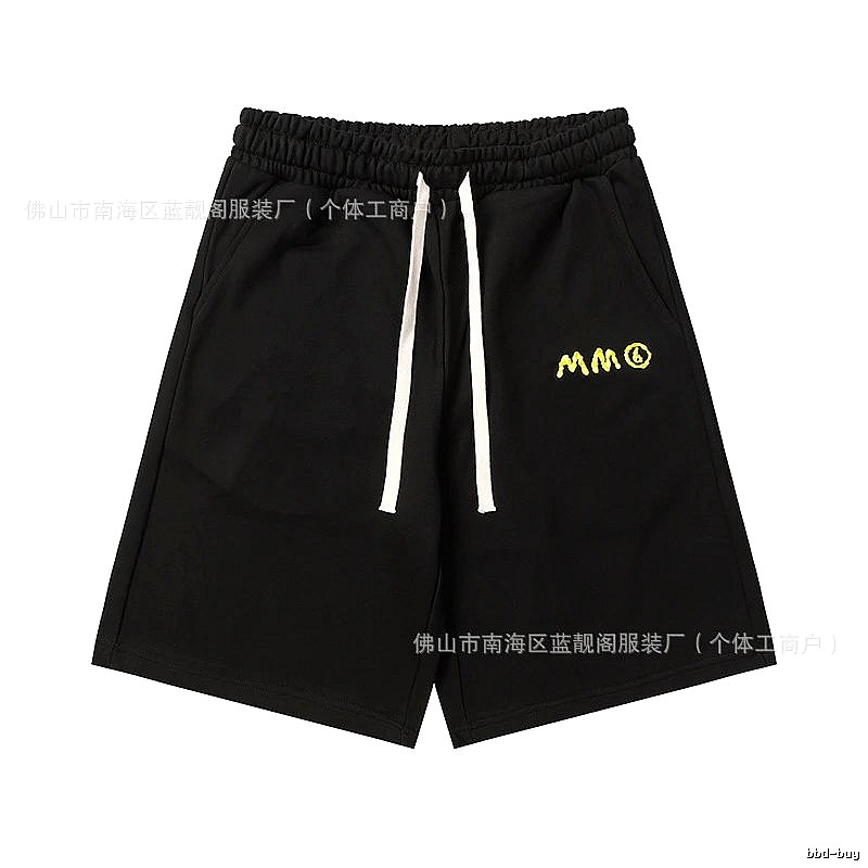Maison Margiela minimalist style black shorts