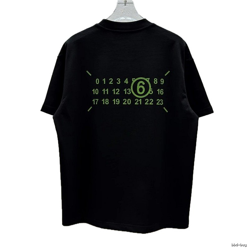 Maison Margiela MM6 Street Style Black T-Shirt