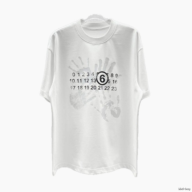 Maison Margiela MM6 Street Style White T-Shirt