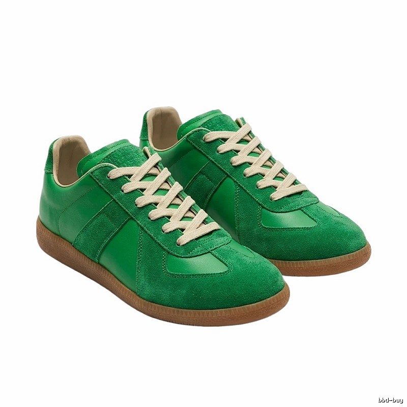 Maison Margiela retro green sneakers.