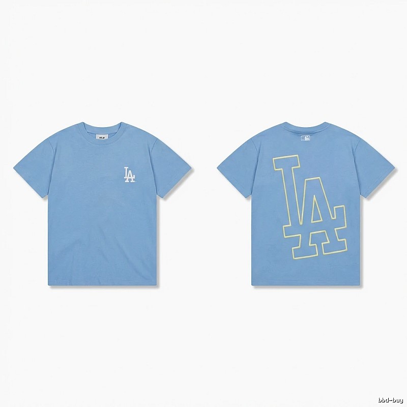 MLB LA Series Simple Style Blue T-shirt