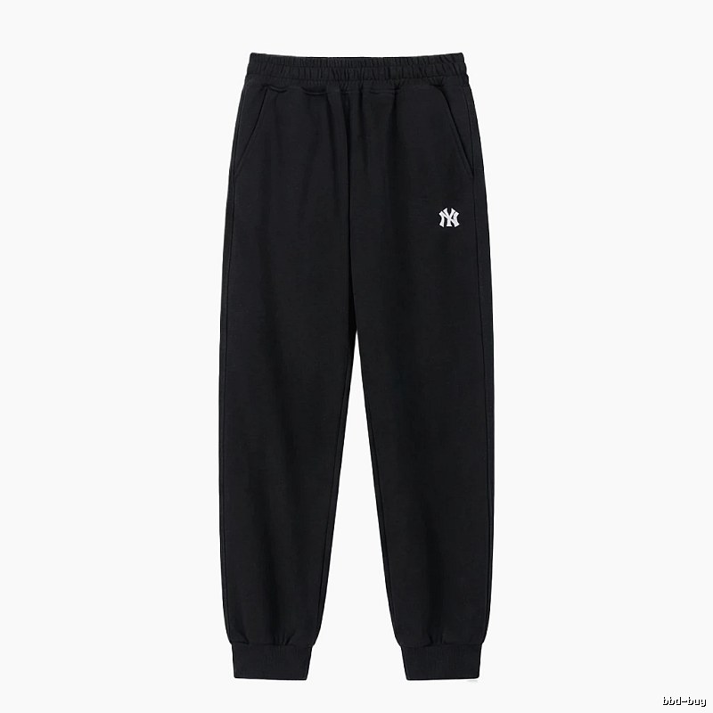 MLB large logo casual style black pants