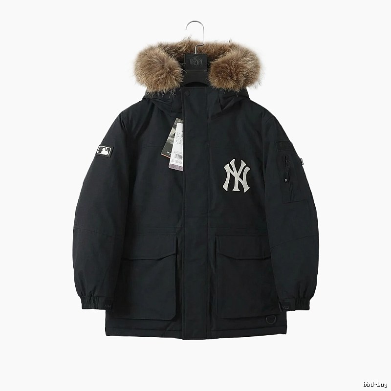 MLB workwear style black down jacket