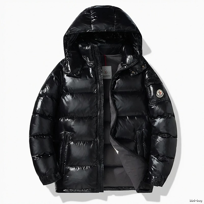 Moncler black stylish down jacket