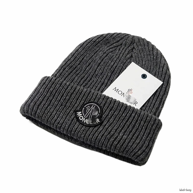 Moncler classic grey knitted hat