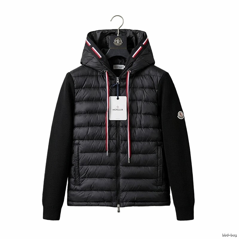 Moncler Hooded Trendy Black Down Jacket