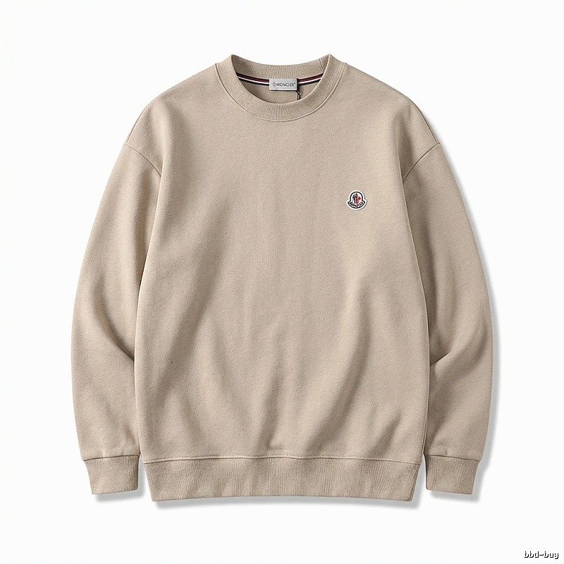 Moncler minimalist style beige sweatshirt