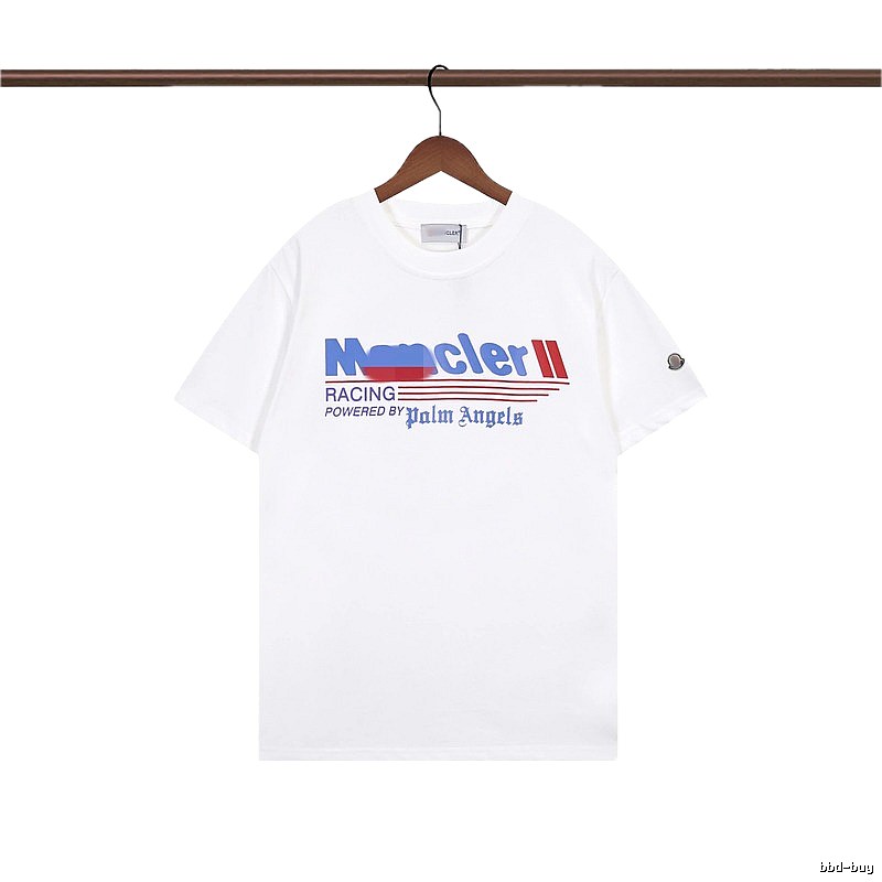 Moncler Racing Co-branded Street Style White T-Shirt