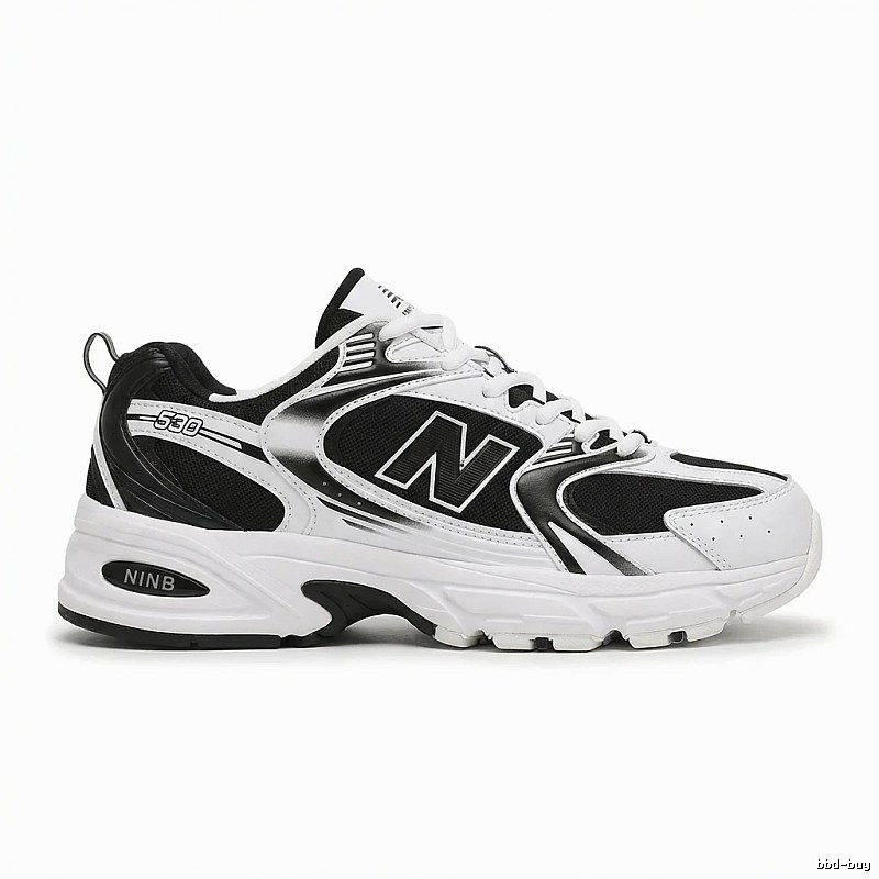 New Balance 530 retro black and white shoes