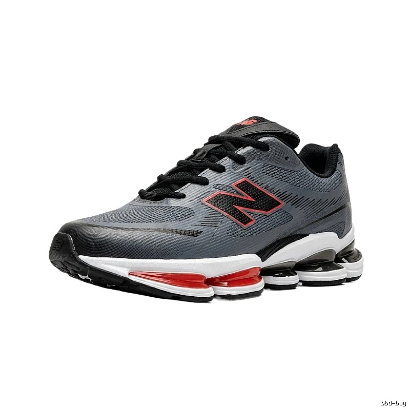 New Balance casual sports grey and red shoes