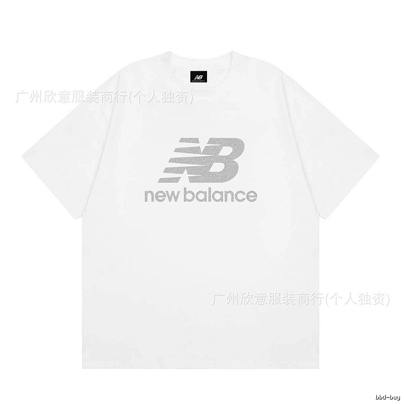 New Balance Classic Casual Style White Short-sleeve T-shirt