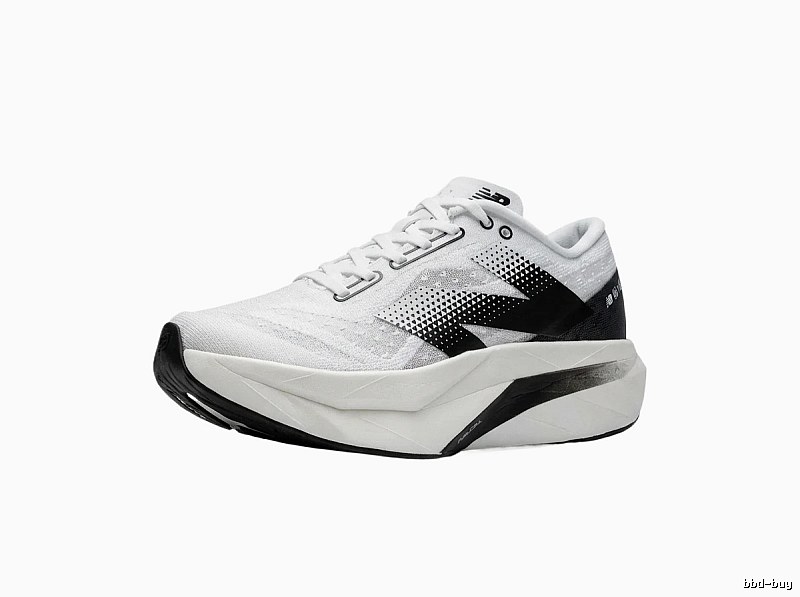 New Balance retro-style white and black shoes