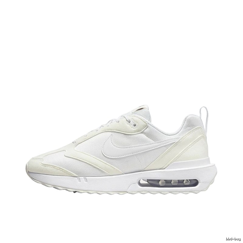 Nike Air retro-style white shoes