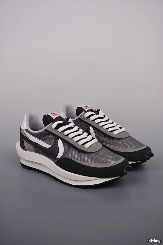 Nike Black and Gray Retro Runners Defined by Tonal Mesh Panels