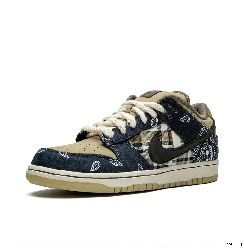Nike Denim Plaid Retro Athletic Shoes