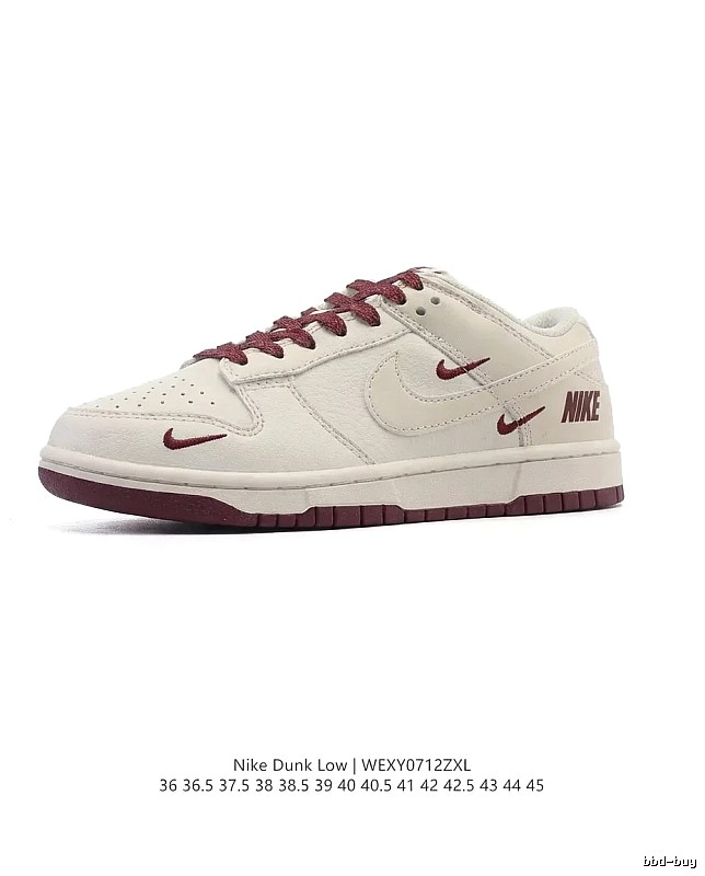 Nike Dunk Low simple style white shoes