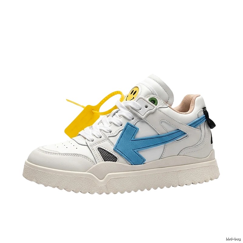 Off-White blue and white casual sports shoes