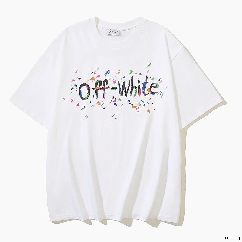 Off-White Graffiti Style White T-shirt