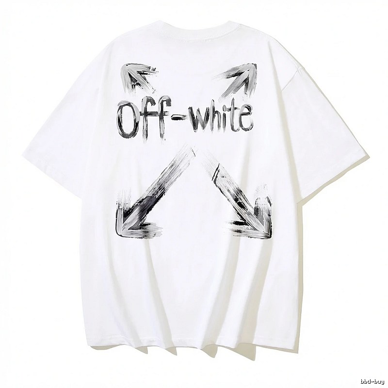 Off-White Graffiti Style White T-shirt
