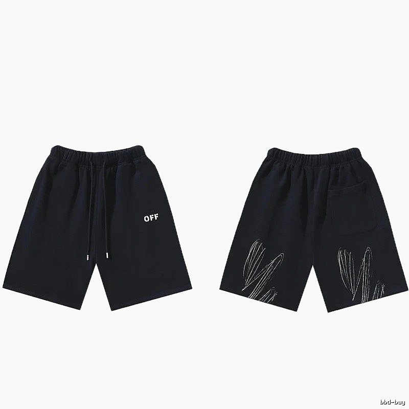 Off-White Style 011 Trendy Black Shorts