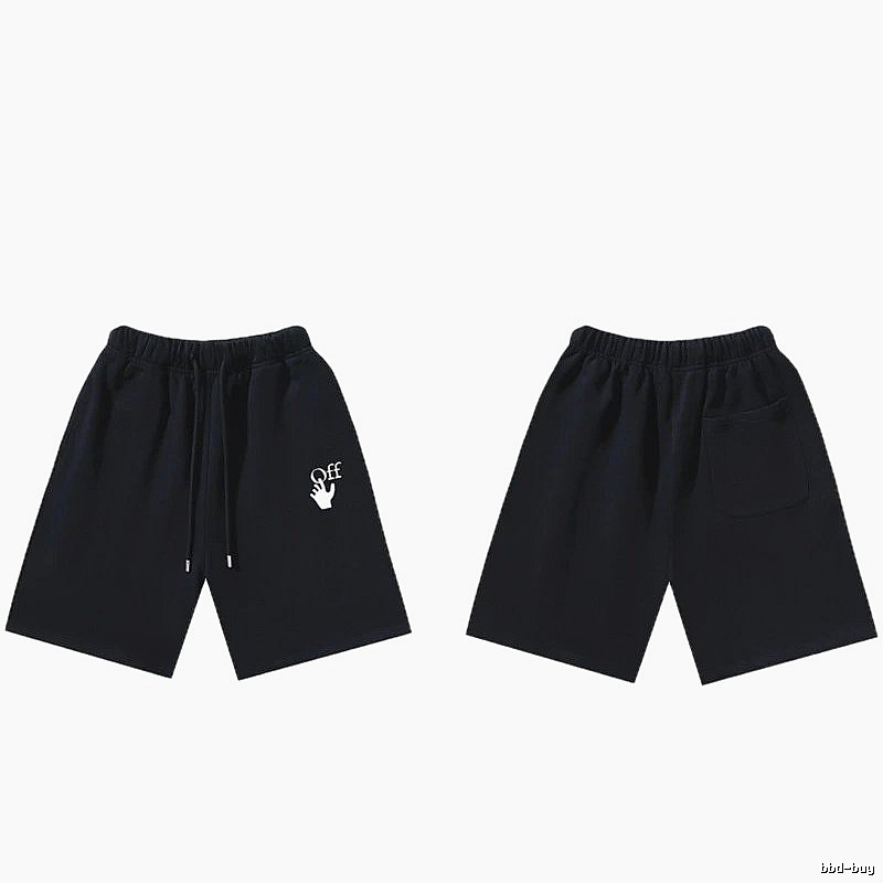 Off-White trendy and cool style black shorts