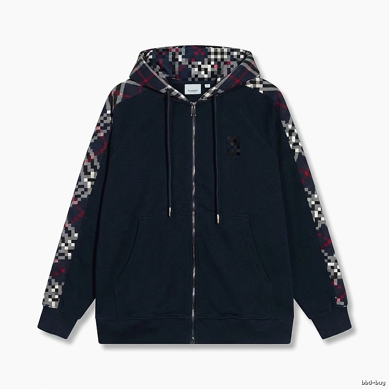 Other checkered patchwork style hoodie