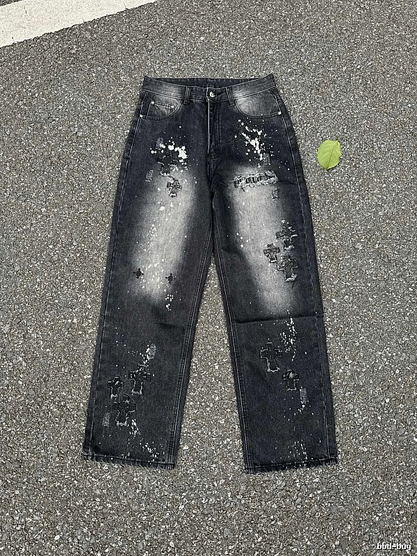 Outdoor Edit Splatter Jeans - Black