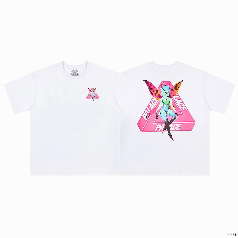 Palace Elf Print Street Style White Short-sleeve T-shirt