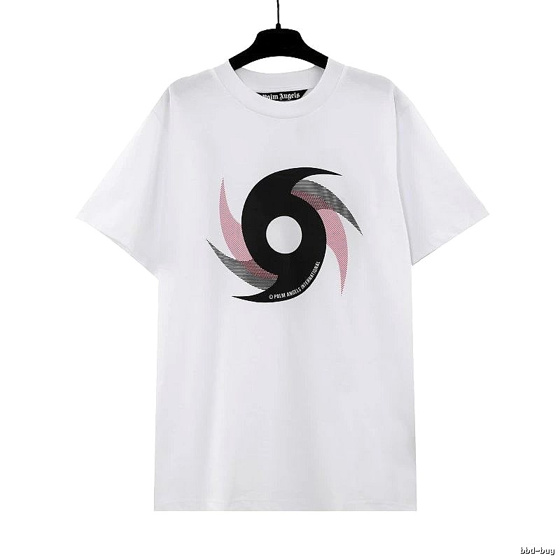 Palm Angels Easy Match Logo T-shirt White Palm Tree for Everyday Use