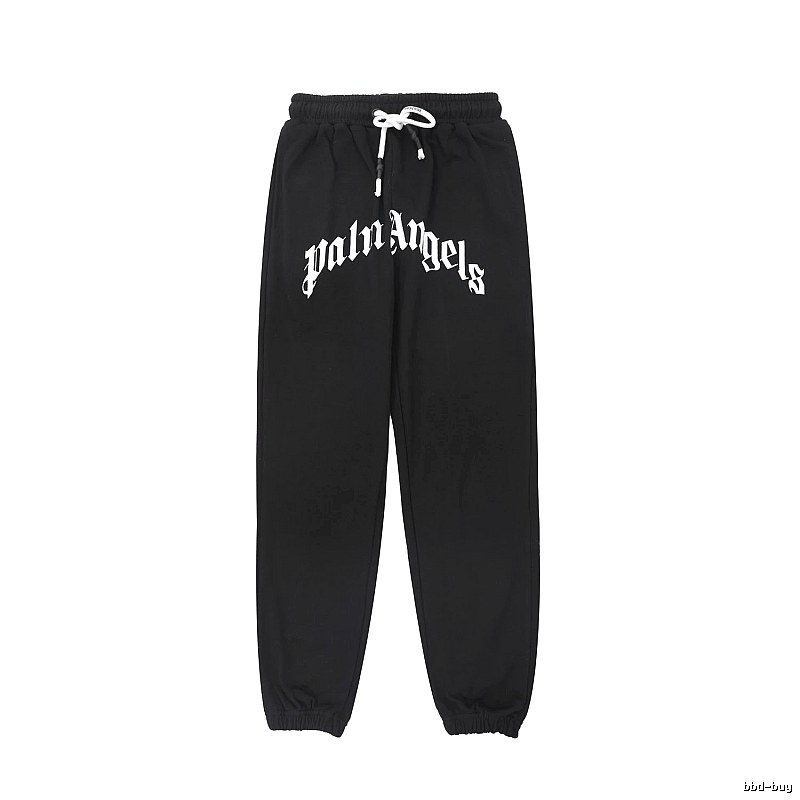 Palm Angels Gothic Style Black Sweatpants