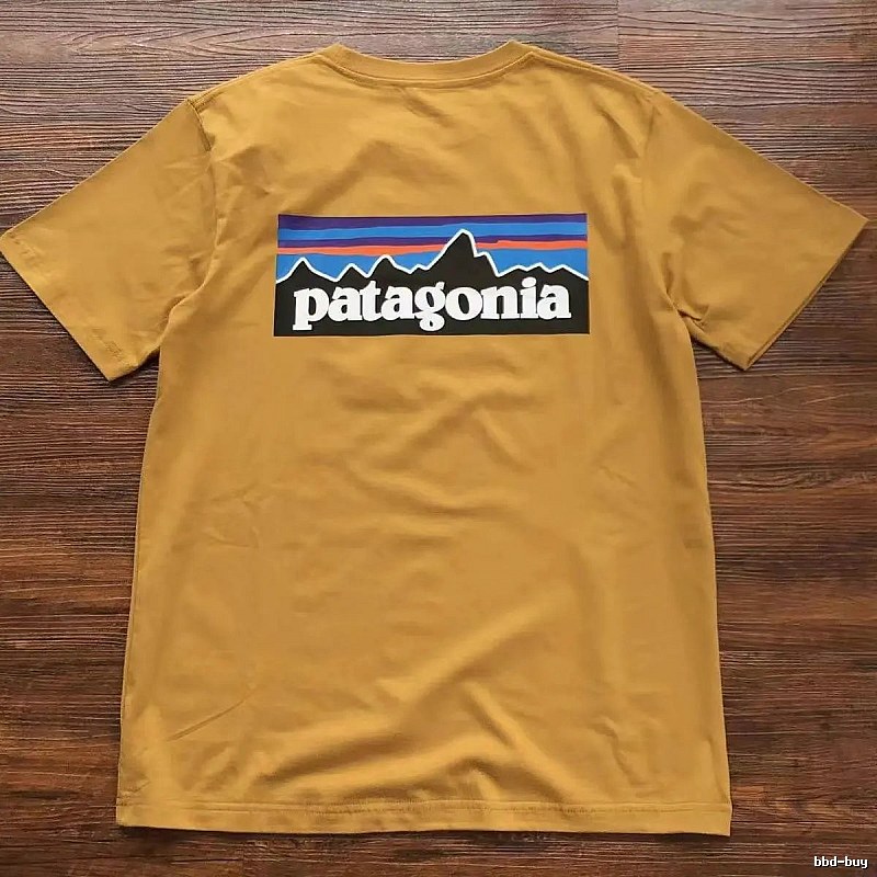 Patagonia Yellow Logo T-Shirt Weekend Wear Graphic