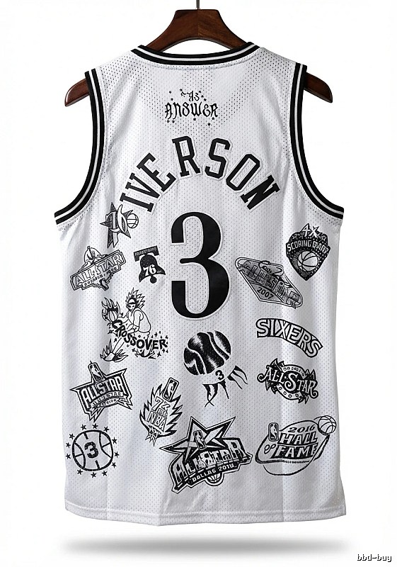 Philadelphia No. 3 Allen Iverson retro style jersey
