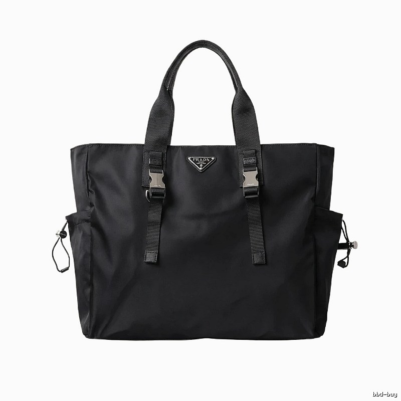 Prada Nylon Minimalist Style Black Bag