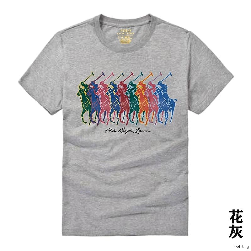 Ralph Lauren heathered grey polo-style T-shirt