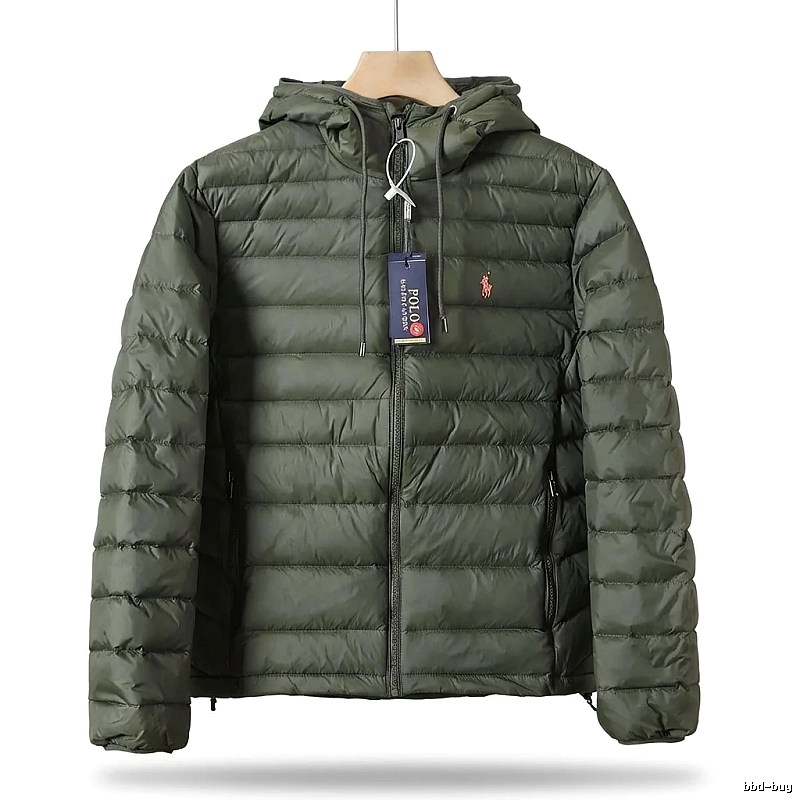 Ralph Lauren Polo casual style dark green down jacket