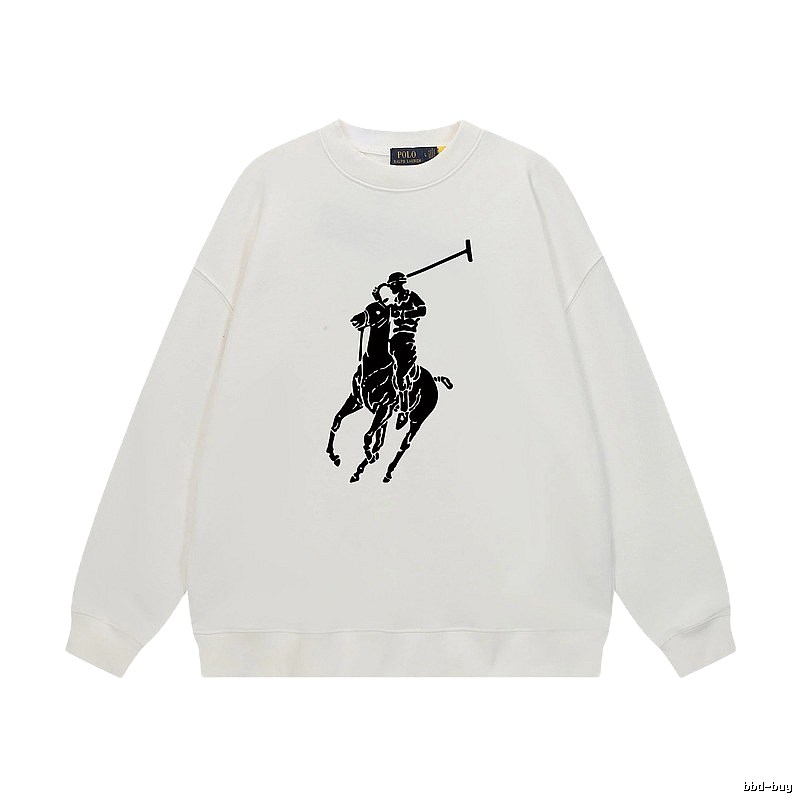 Ralph Lauren Polo Retro Style White Sweatshirt