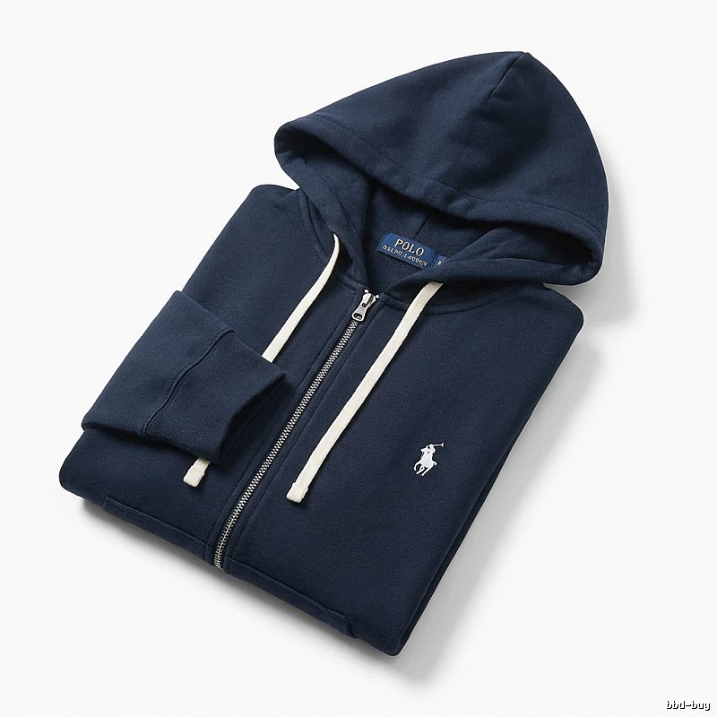 Ralph Lauren Polo series simple style navy blue hoodie