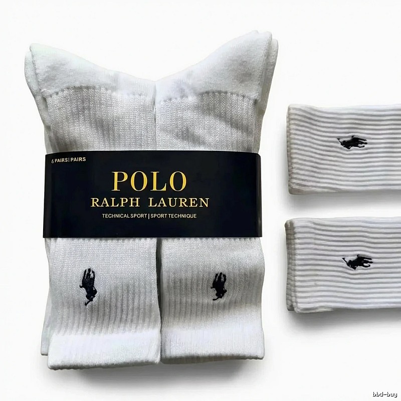 Ralph Lauren Polo sporty white socks