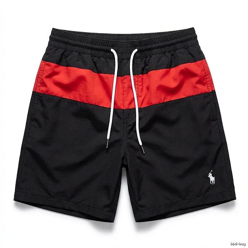 Ralph Lauren sporty black and red shorts