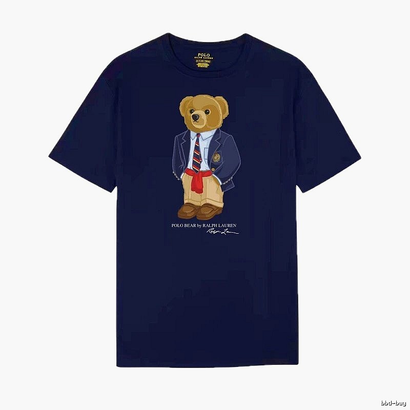 Ralph Lauren Teddy Bear Preppy Style Royal Blue T-shirt