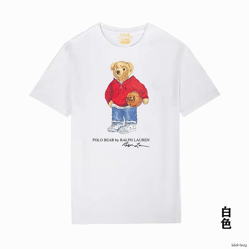 Ralph Lauren Teddy Bear Series White T-shirt