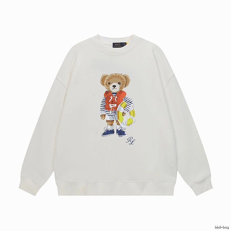 Ralph Lauren white sweatshirt with bear print
