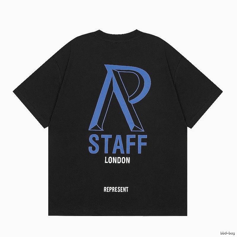 Represent Black Blue Style 832 Owners Club T-Shirt Smart Casual Logo