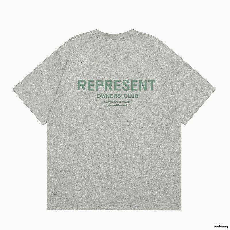 Represent Gray Style 801 Owners Club T-Shirt Casual Layering Logo