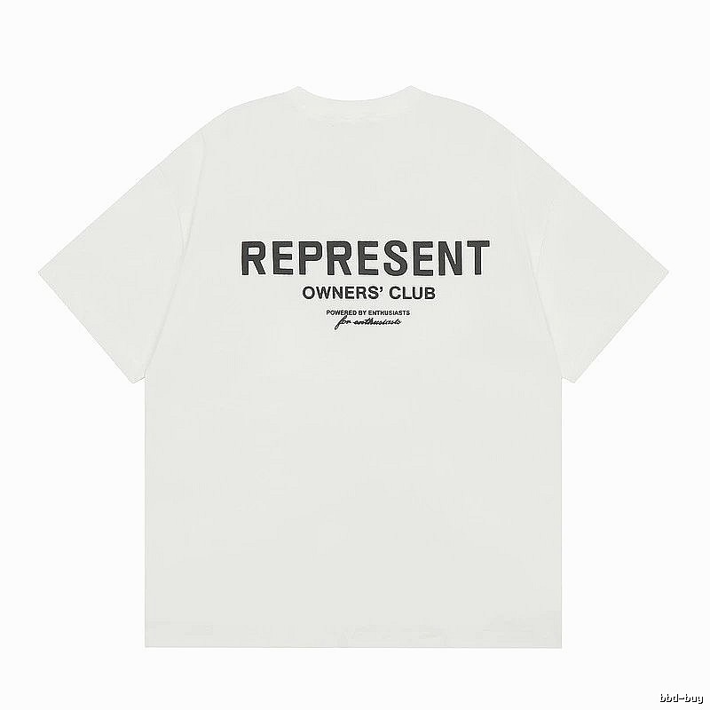 Represent White Style 801 Owners Club T-Shirt Color Pop Logo