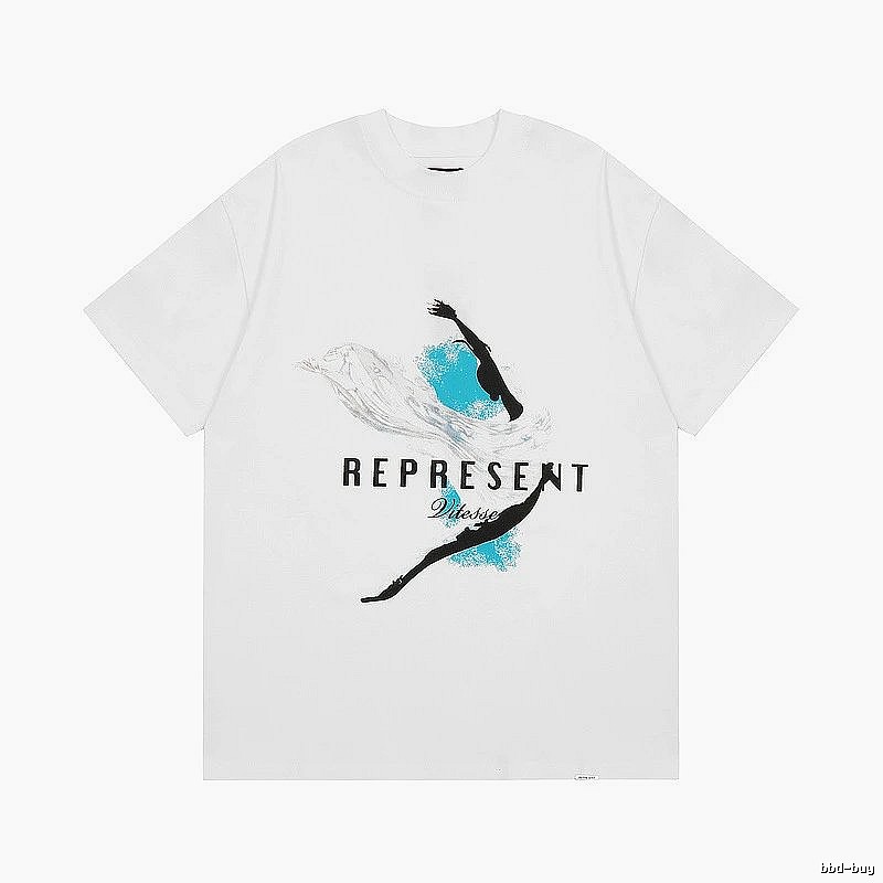 Represent White Style 826 Owners Club T-Shirt Poolside Style Logo