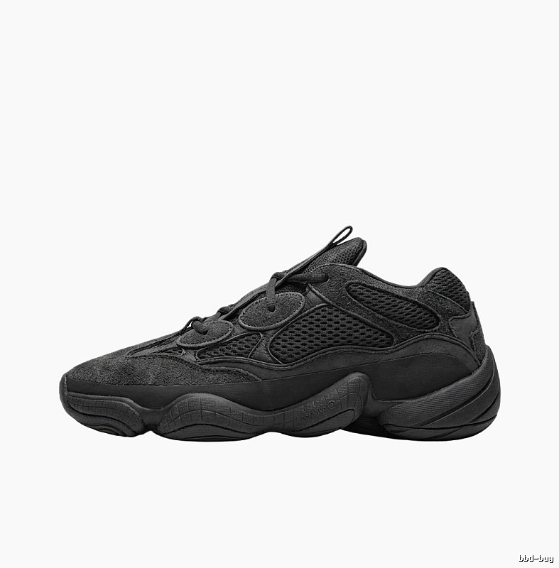 Retro - style black Yeezy 700 shoes