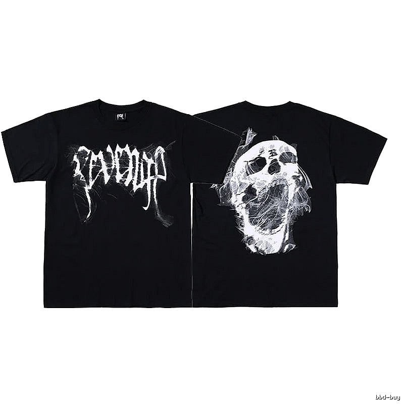 Revenge Black Skull Graphic T-Shirt Weekend Wear