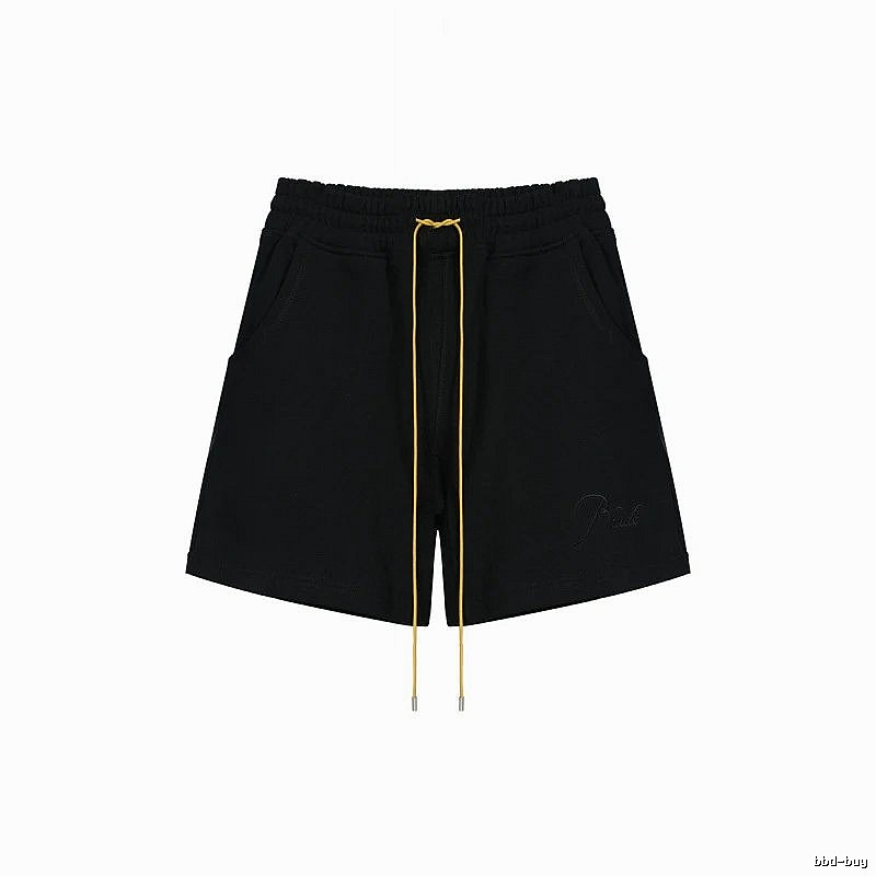 RHUDE minimalist black shorts