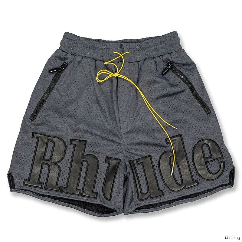 RHUDE sporty grey shorts